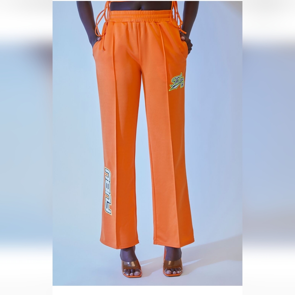 FUBU Bright Orange Athletic Pants